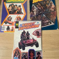 Vintage 1970s Comic Lot - The New Krofft Supershow (3 Issues)