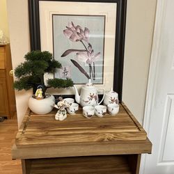 Chinese Cherry Blossom Tea Set 