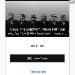 Cage the Elephant Tickets - 2 Tickets Available 