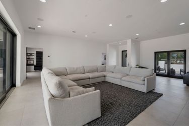 Large Light Gray U-Shaped Sectional Sofa