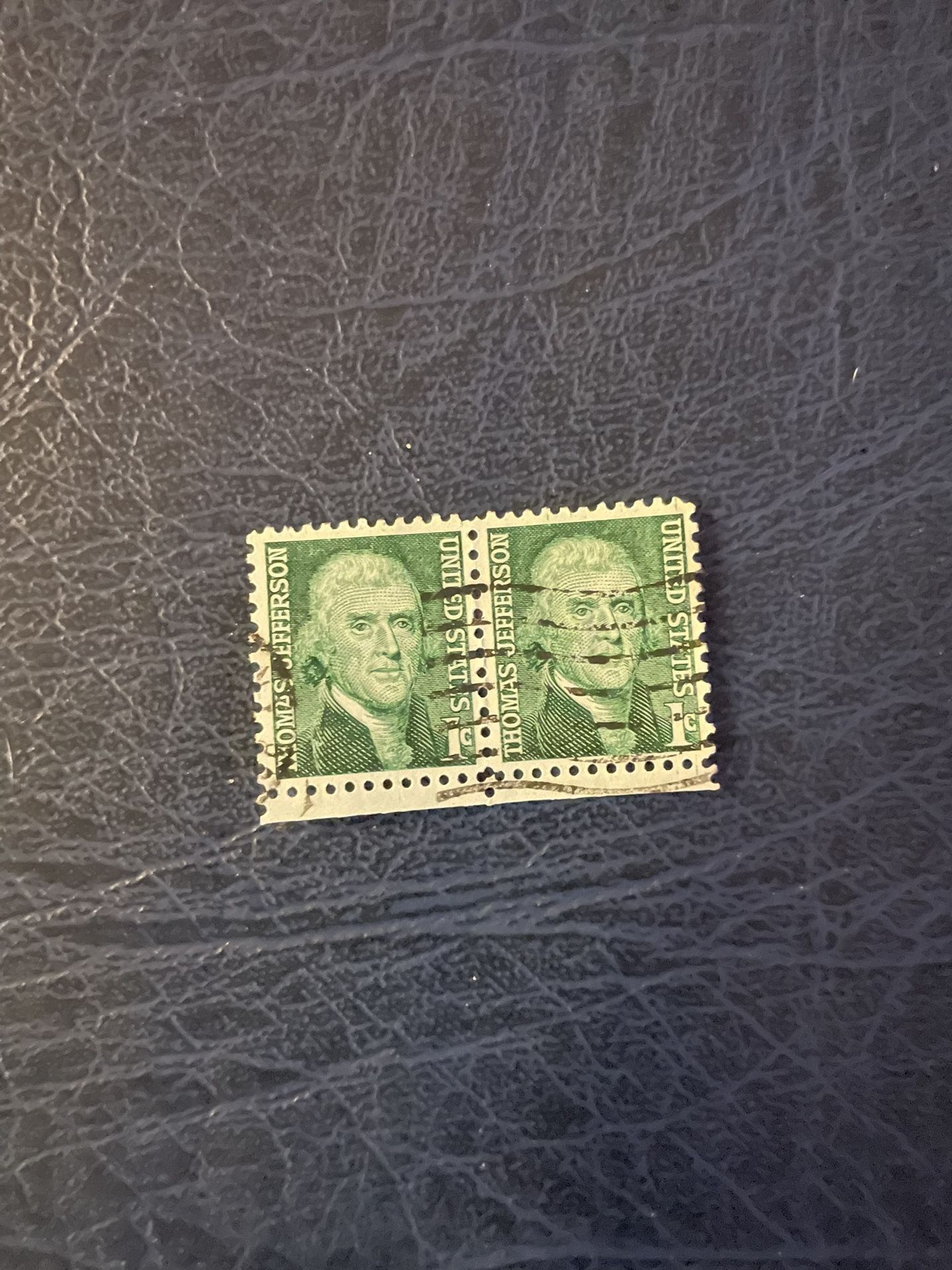 Thomas Jefferson 1 Cent USA Green Stamp