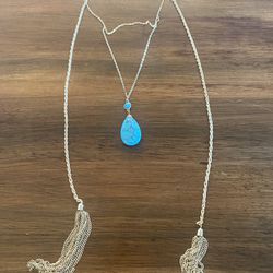 Turquoise Pendant Necklace 