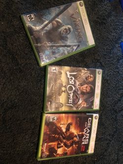 Viking, gears of war 2, and lost odyssey Xbox 360