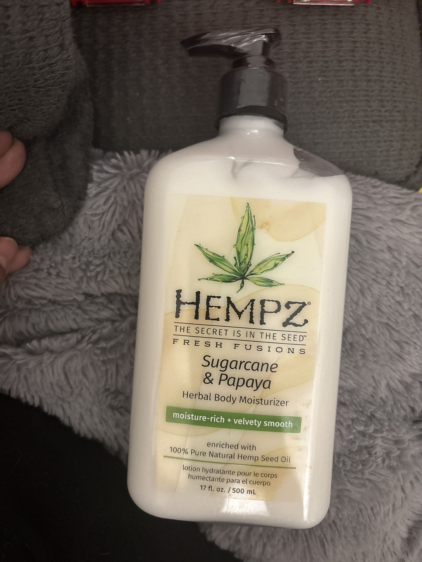 New HEMPZ lotion Sugarcane & Papaya