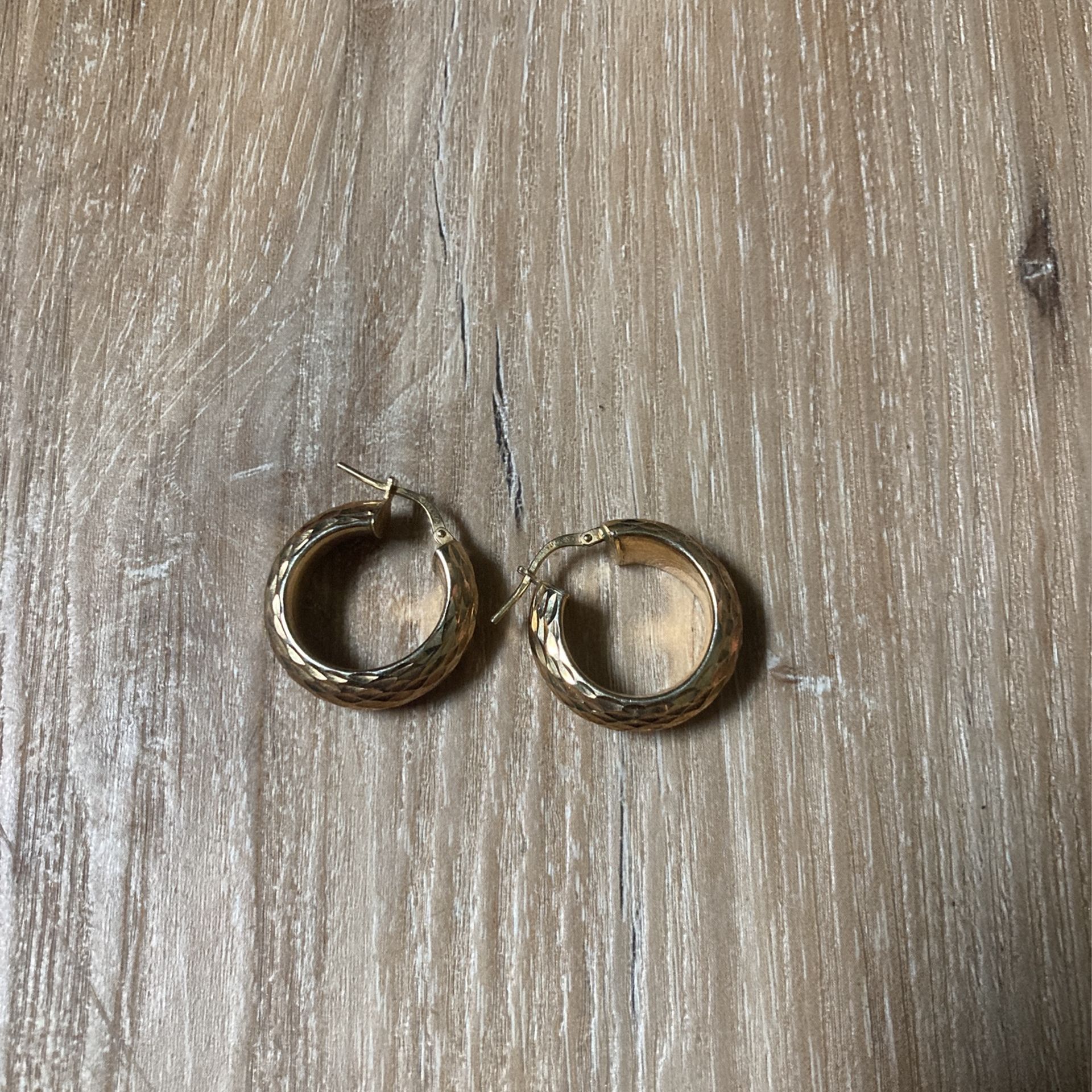 Real Sterling Silver Earrings With 18 K Gold Plated
