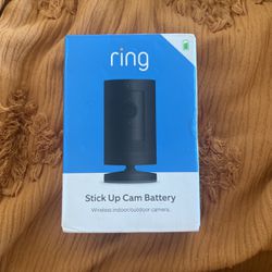 *New* Ring Stick Up Indoor/Outdoor 1080 p Wire Free Security Camera - Black