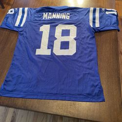 Reebok Indianapolis Colts Peyton Manning NFL Football Jersey #18 Sz Adult Medium M Indy