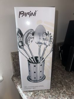 Parini stainless steel 7 piece utensil set