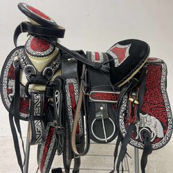 Nuevas monturas Charras bordadas con cantinas