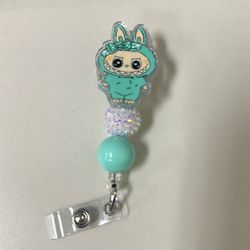 Labubu Badge Reel 🩵