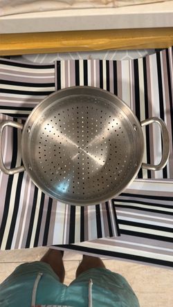 Princess House Stainless Steel Steamer Basket with Handles