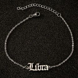 Cute Trendy Stainless Steel Zidiac Sign Libra Bracelet