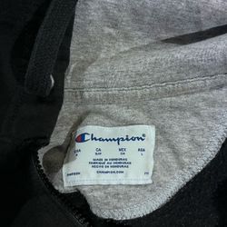 black Champion Zip Up 