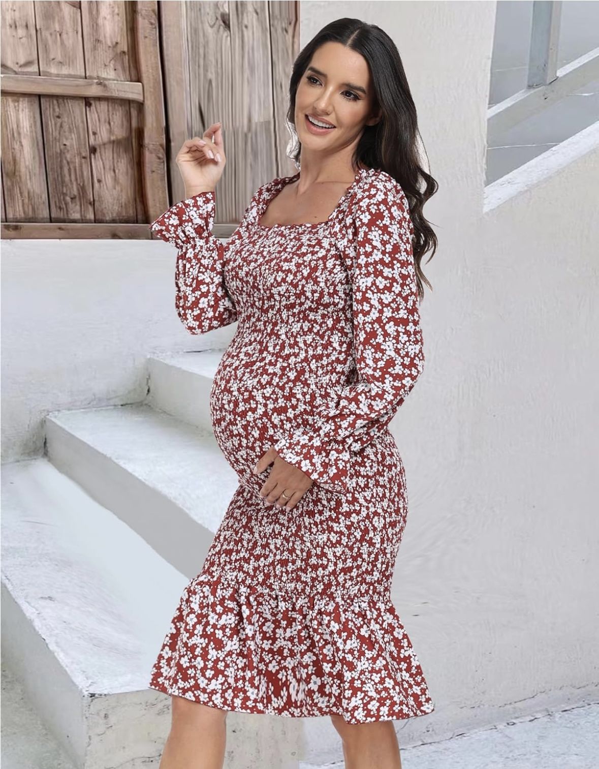 Women’s Floral Maternity Dress 
