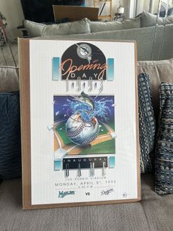 Florida Marlins vs Dodgers - Inaugural Game 1993 Opening Day