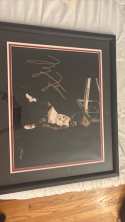 Michael Jordan signed frame with certificate of authenticity