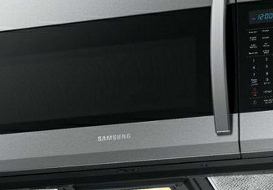 Samsung - 1.9 Cu. Ft. Over-the-Range Fingerprint Resistant Microwave with Sensor Cooking-Stainless Steel - Fingerprint Resistant Stainless Steel