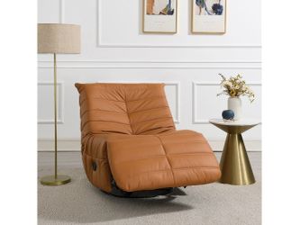 Talmon Orange Recliner W/Swivel