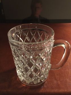 PAUL SEBASTIAN (6) VINTAGE LEAD CRYSTAL MUGS