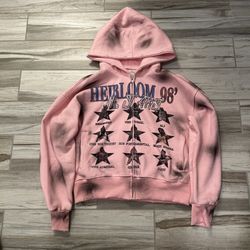Heirloom IG Brand Pink All-Star Zip-Up Hoodie