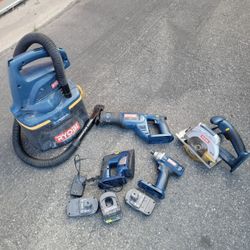Ryobi 18v Power Tools 8 Piece Set