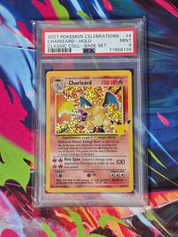 POKEMON: CELEBRATIONS  #4 CHARIZARD-HOLO PSA 9