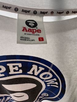 AAPE by A Bathing Ape White Graphic Tee Size S