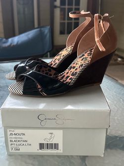 Jessica Simpson Wedge Sandals NEW IN BOX