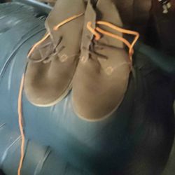 Brown Leather Crocs With Lightwear