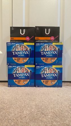 Tampax & Kotex tampons 45-50 count: $7 each