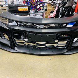 Fits 16-23 Chevy Camaro 1LE Style Front Bumper Cover Unpainted Black PP