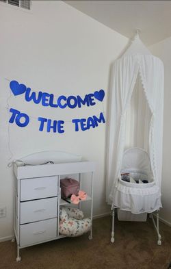 Baby diaper changing table with drawers and shelves