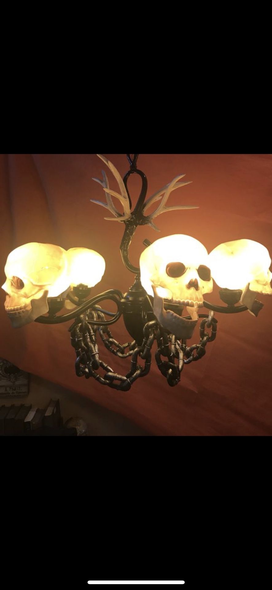 Custom Skull Chandelier