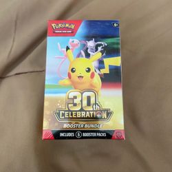 New factory sealed Pokemon 30th Anniversary Celebration booster bundle with 6 packs