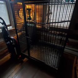 large bird cage for sale. very solid and made by Amish craftsman. comes with some accessories  