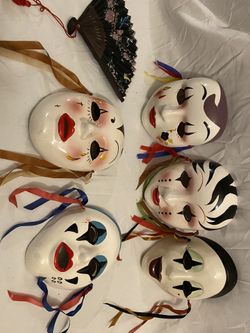 Hand Painted Porcelain Masks