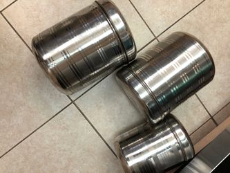 Stainless steel 3 containers