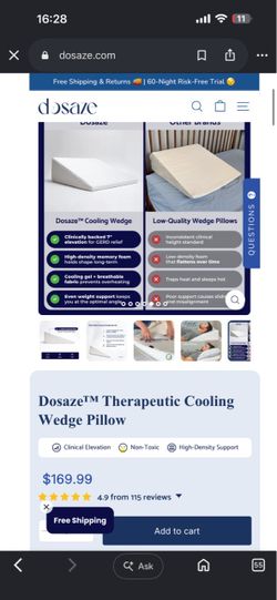 Dosaze Wedge Pillow