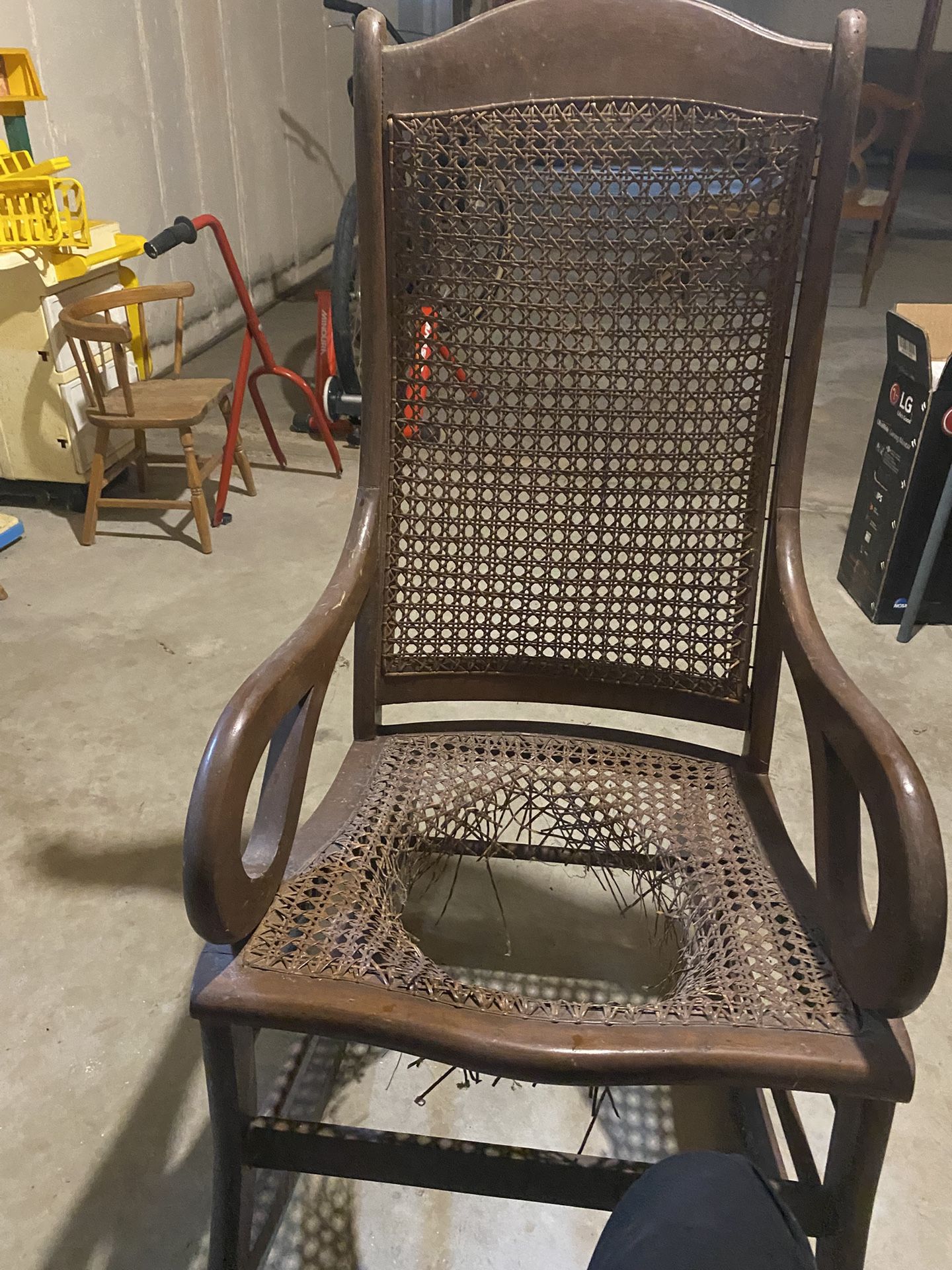 Antique Lincoln style rocking chair