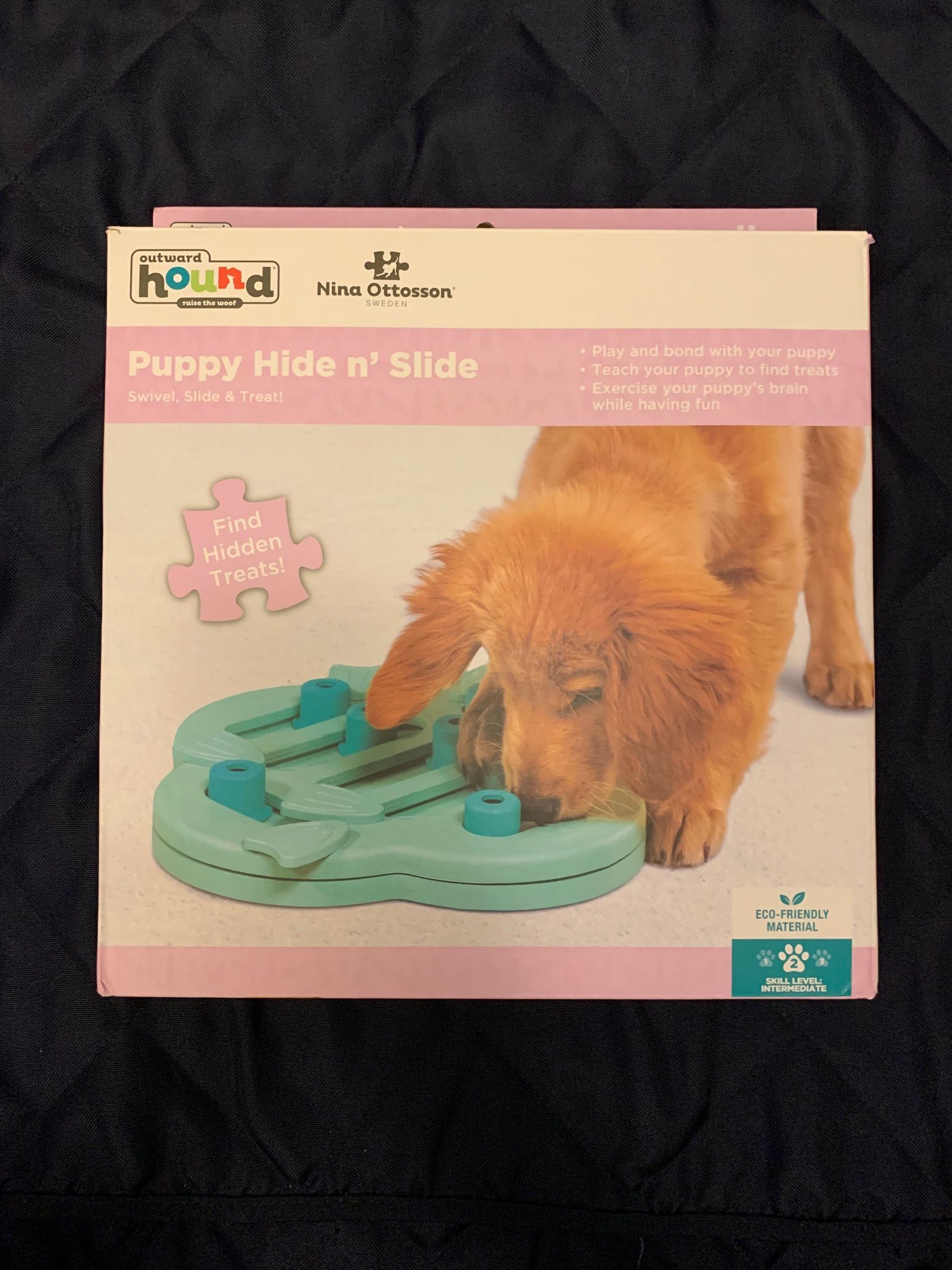 NIB Outward Hound Puppy Hide n' Slide Dog Puzzle Toys Level 2 Skill