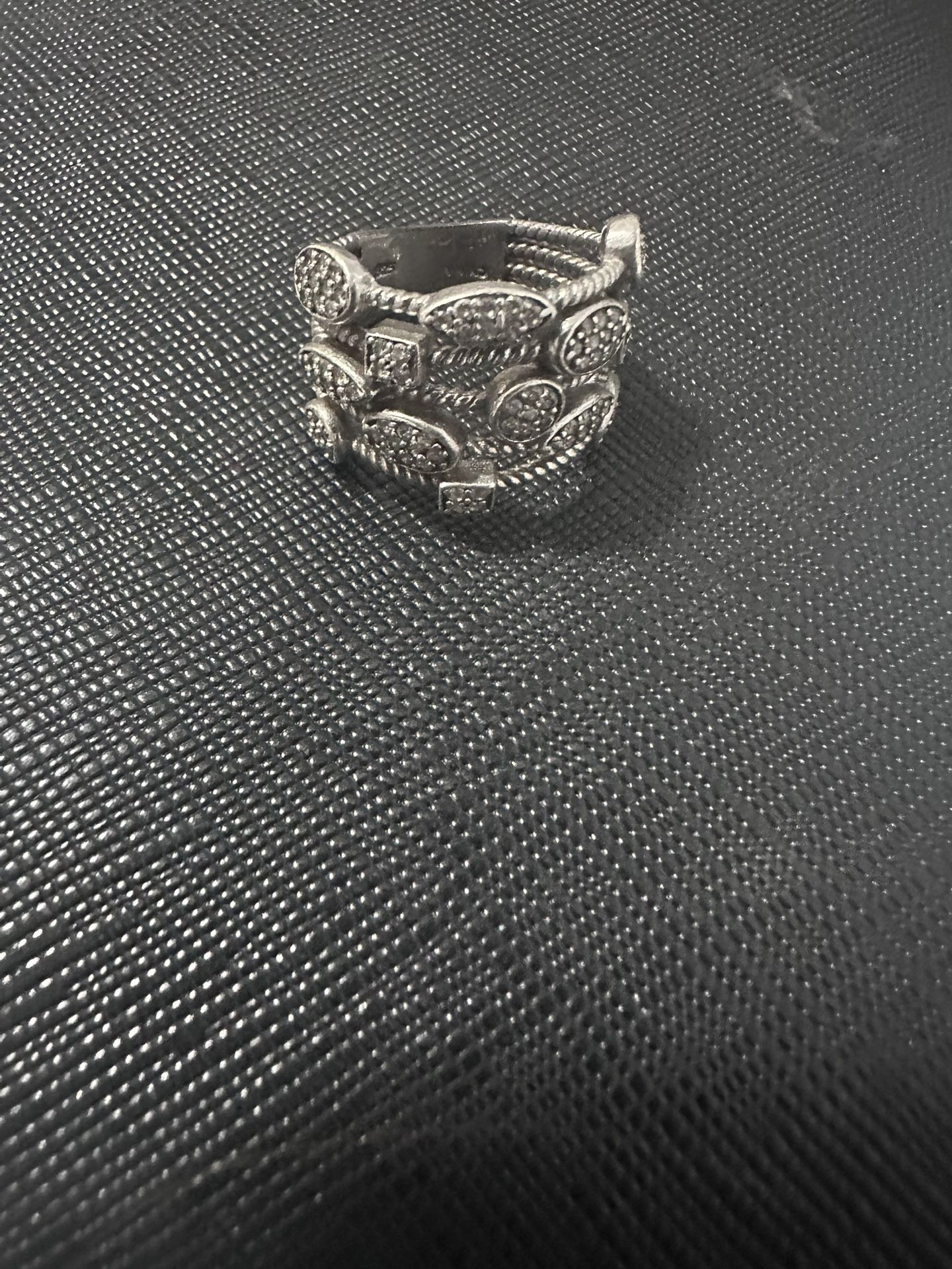 Sterling Silver Diamond Ring