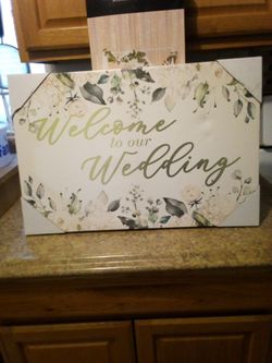 Wedding sign