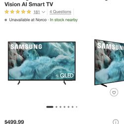 Samsung QLED 55” Ai Smart TV 