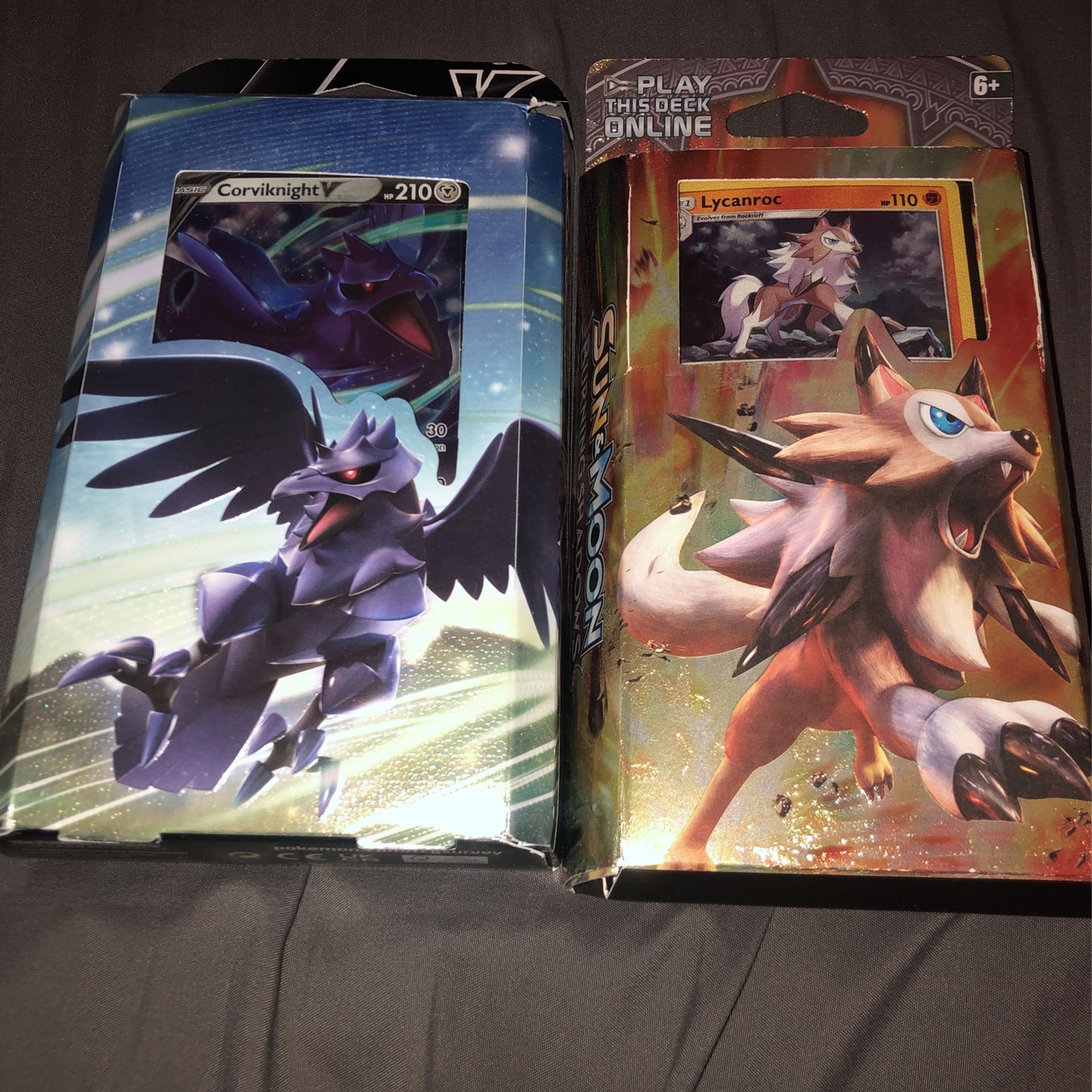 2 Theme Deck Pokemon Lycanrock & Corviknight 