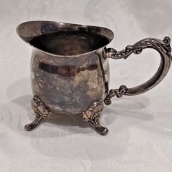 Godinger silver Plate Footed Creamer Small Pitcher