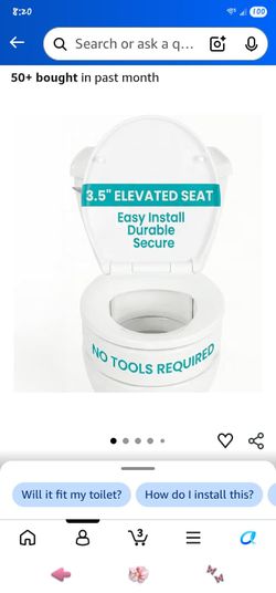Vive Raised Toilet Seat Riser