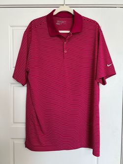 Nike Pink Striped Men’s Polo Shirt
