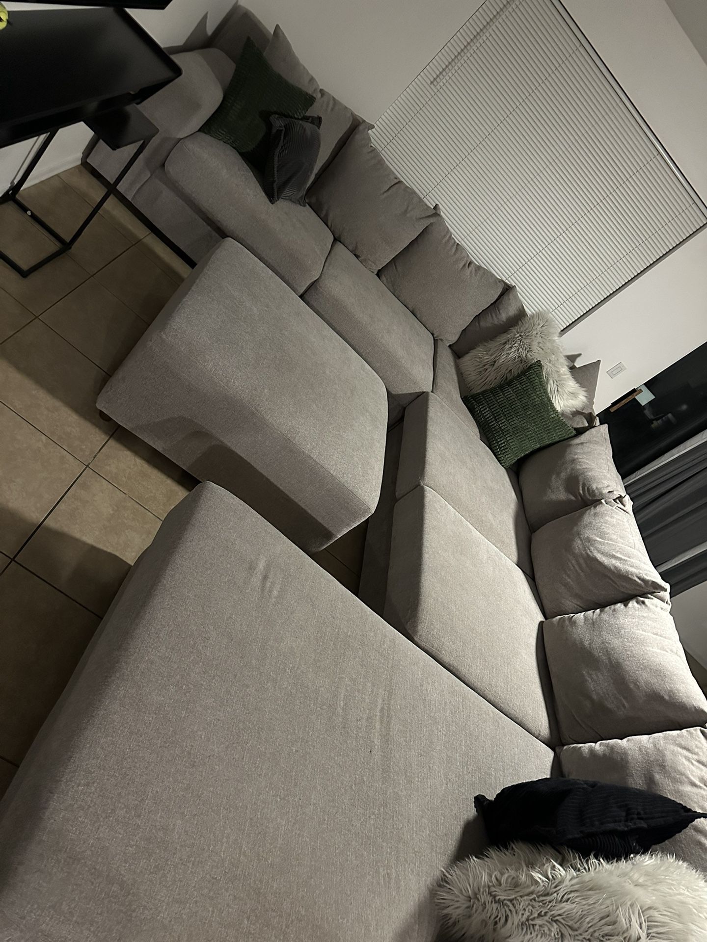 Large Sectional Couch + Ottoman