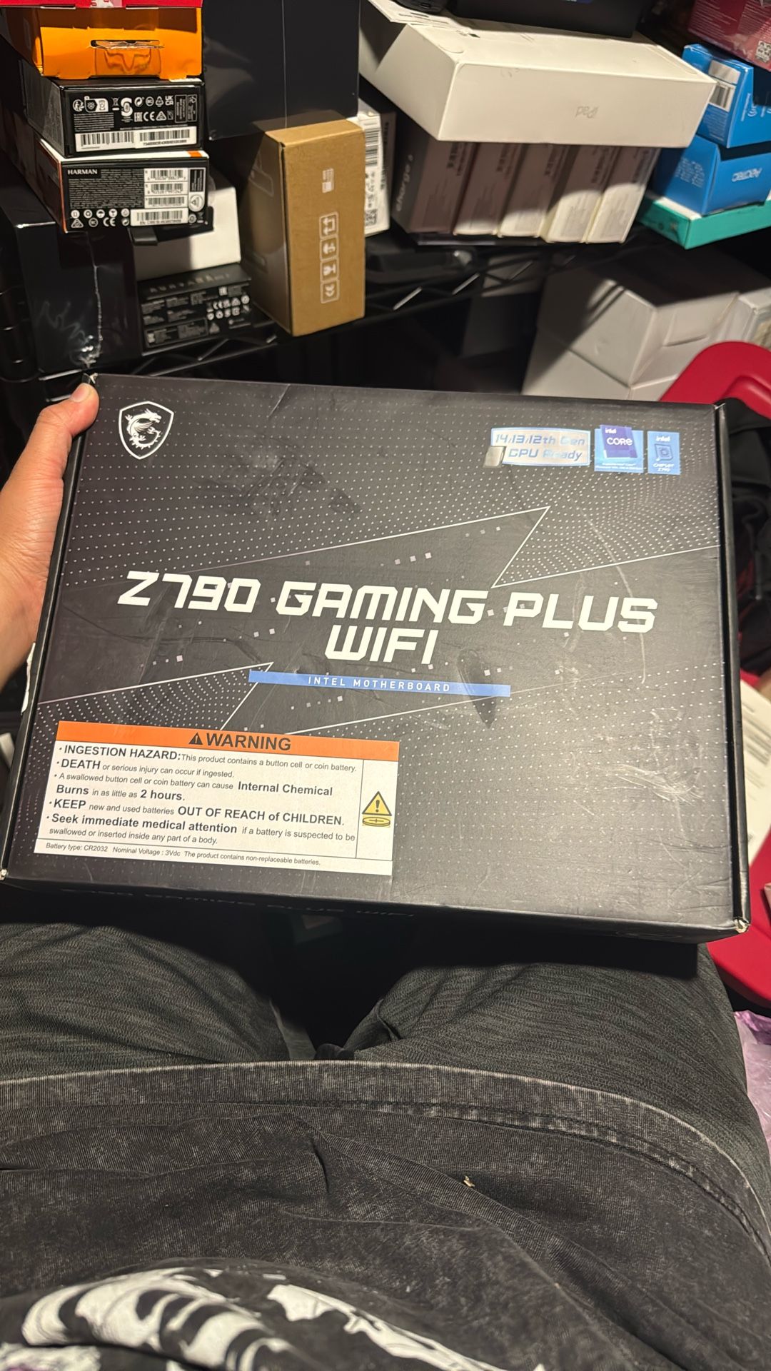 MSI Z790 Gaming Plus WiFi-AMZ Gaming Motherboard (Support 14th/13th/12th Gen Intel Processors, LGA 1700, DDR5, PCIe 5.0, M.2 Slots, 2.5Gbps LAN, USB 3