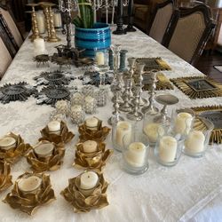 Assorted Candles And Holders ($5 To $10)